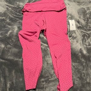 Pink Nike yoga leggings